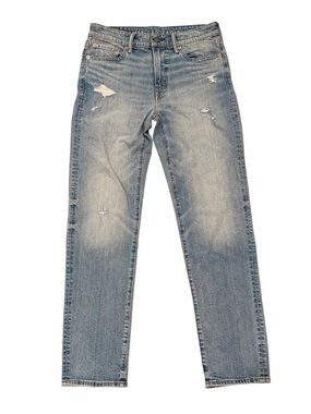 American Eagle Outfitters Men's Light Blue Slim Straight Jeans